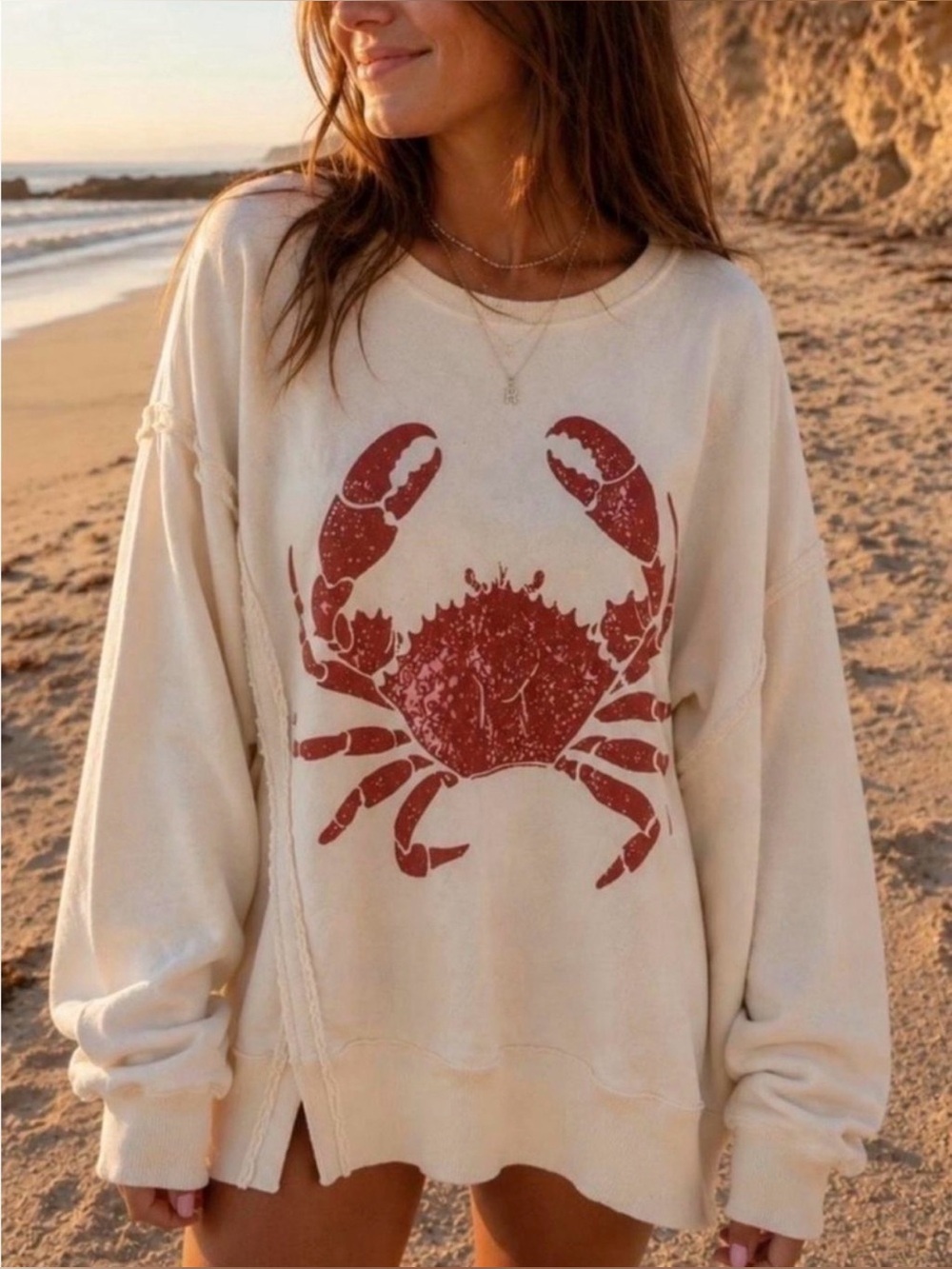 🌺Free People Camden Crab Oversized